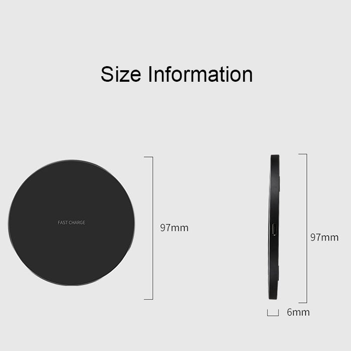GY-68 無線QI超薄鋁合金圓形充電器 手機通用
