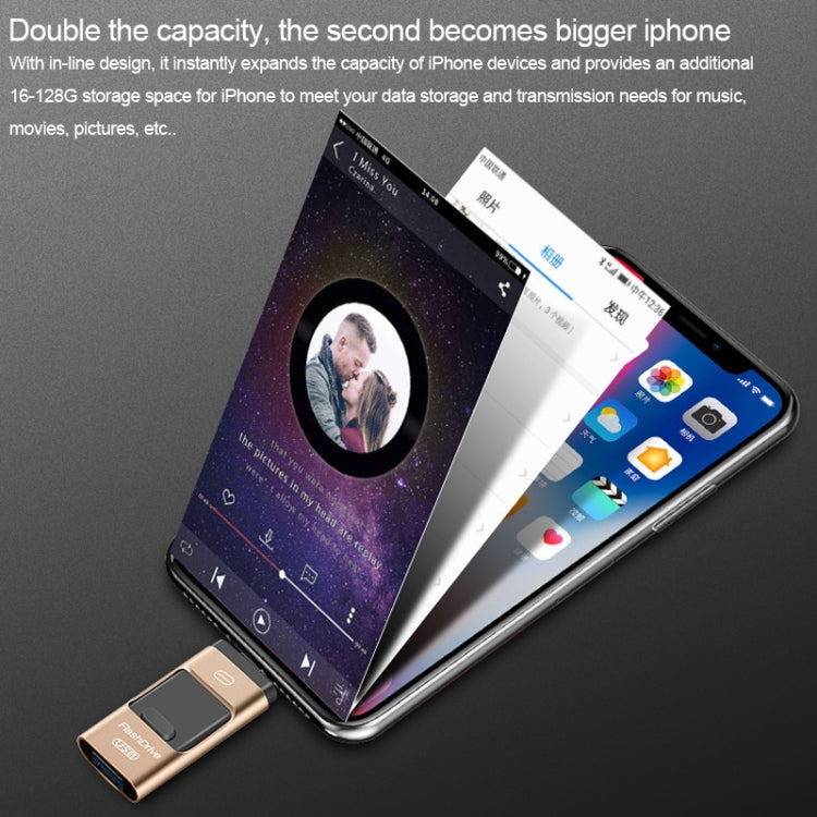 32GB USB 3.0 安卓適用於蘋果手機電腦三合一U盤