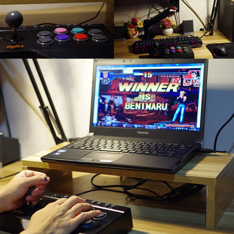 萊仕達 PXN-0082 適用於任天堂Switch/PC/安卓系統/PS3/PS4/XboxOne 格鬥士街機遊戲搖桿手柄