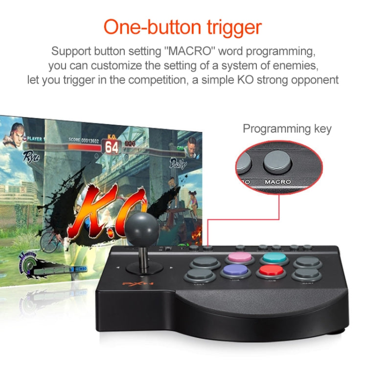 萊仕達 PXN-0082 適用於任天堂Switch/PC/安卓系統/PS3/PS4/XboxOne 格鬥士街機遊戲搖桿手柄