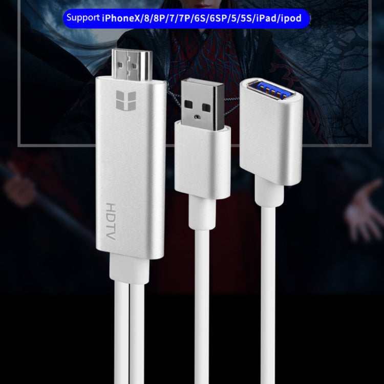 歐騰 7562 USB 母頭 轉 HDMI 手機轉電視高清轉換線 適用於蘋果安卓手機通用