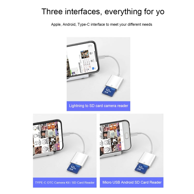 NK105 8 Pin 轉 SD卡 相機讀卡器適配器，兼容IOS 9.1及以上系統