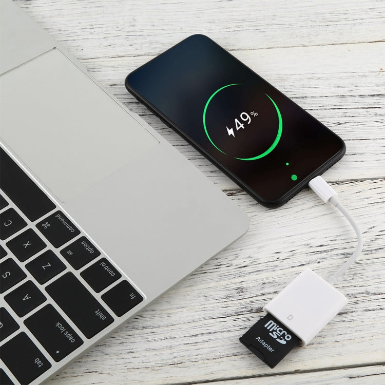 NK105 8 Pin 轉 SD卡 相機讀卡器適配器，兼容IOS 9.1及以上系統