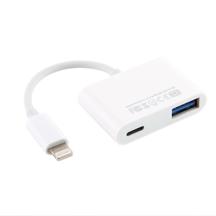 NK101 8 Pin 轉 USB 相機讀卡器適配器，兼容IOS 9.1及以上系統