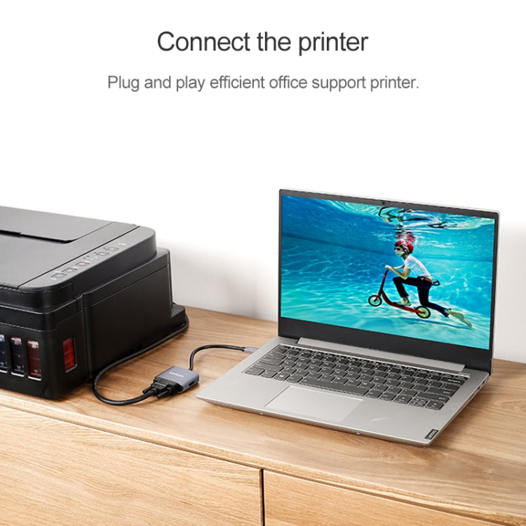 原裝聯想 C02 Type-C轉HDMI/VGA二合一通用拓展塢 投屏接電視投影儀