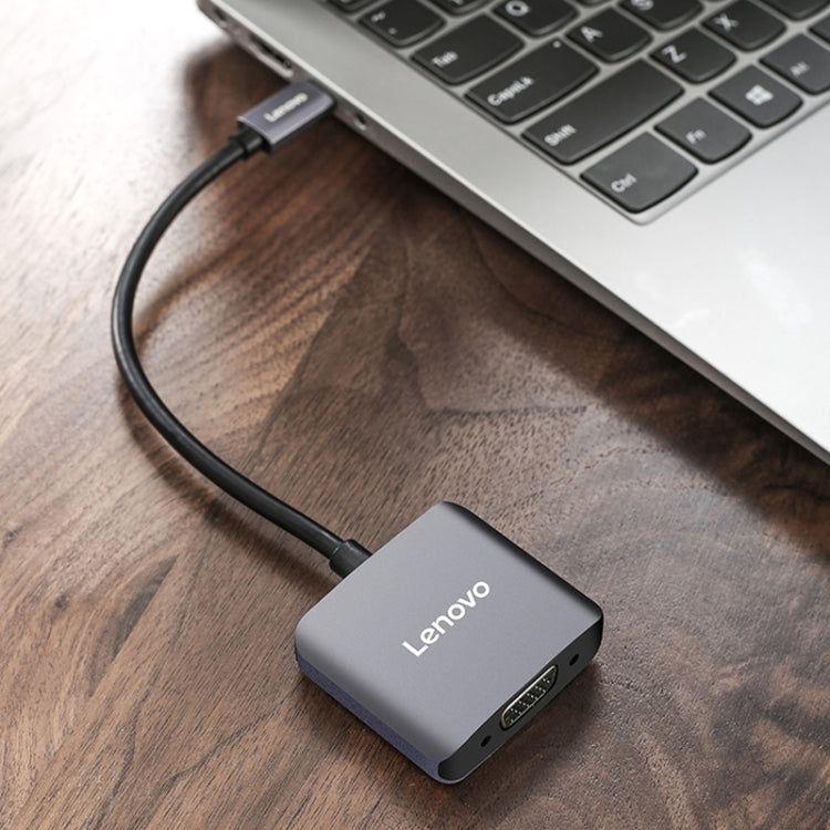 原裝聯想 C02 Type-C轉HDMI/VGA二合一通用拓展塢 投屏接電視投影儀