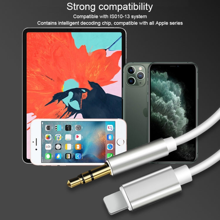 8 Pin轉3.5mm AUX音頻線，長度：1m