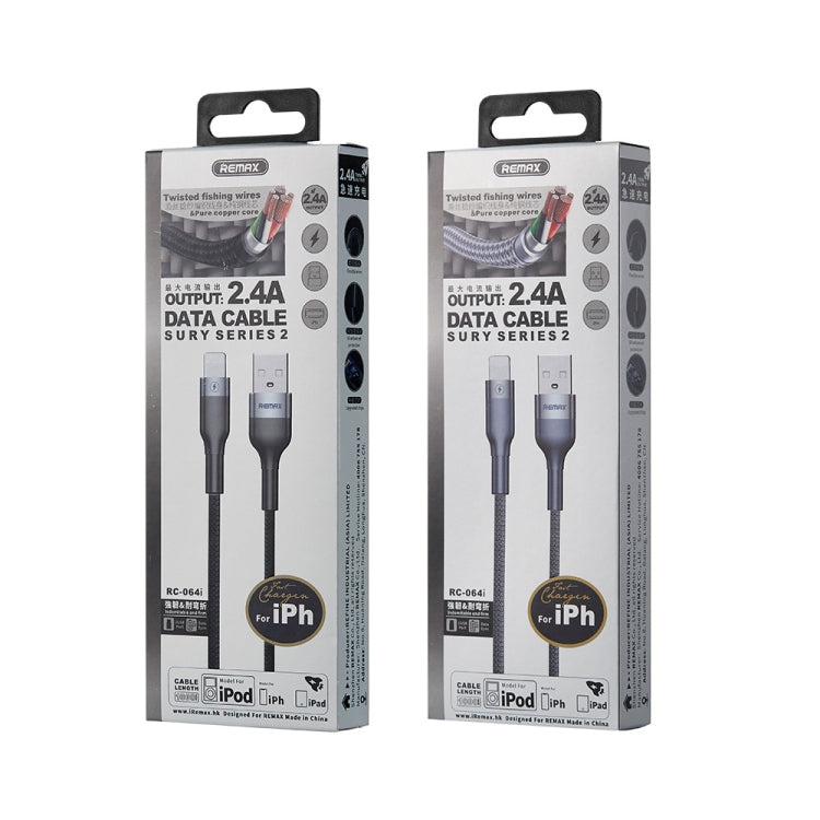 REMAX RC-064i 1m 2.4A USB 轉 8 Pin 速睿2數據線