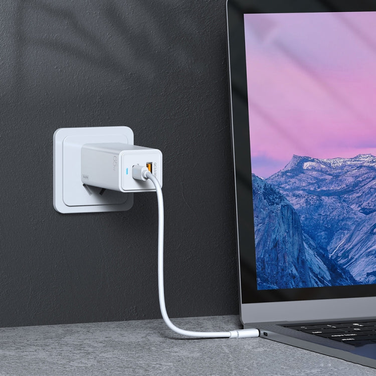 REMAX RP-U50 65W氮化鎵充電器 Type-C+USB接口