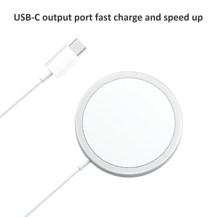 OJD-63 15W 鋁合金款 圓形Magsafe磁吸無線充電器