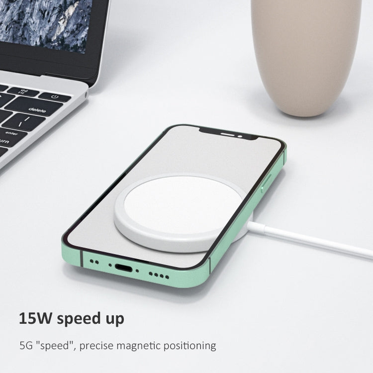OJD-63 15W 鋁合金款 圓形Magsafe磁吸無線充電器