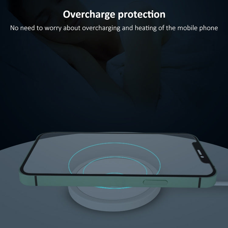 OJD-63 15W 鋁合金款 圓形Magsafe磁吸無線充電器