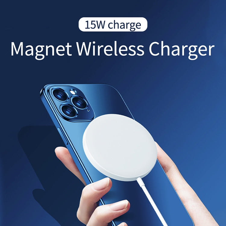 OJD-63 15W 鋁合金款 圓形Magsafe磁吸無線充電器