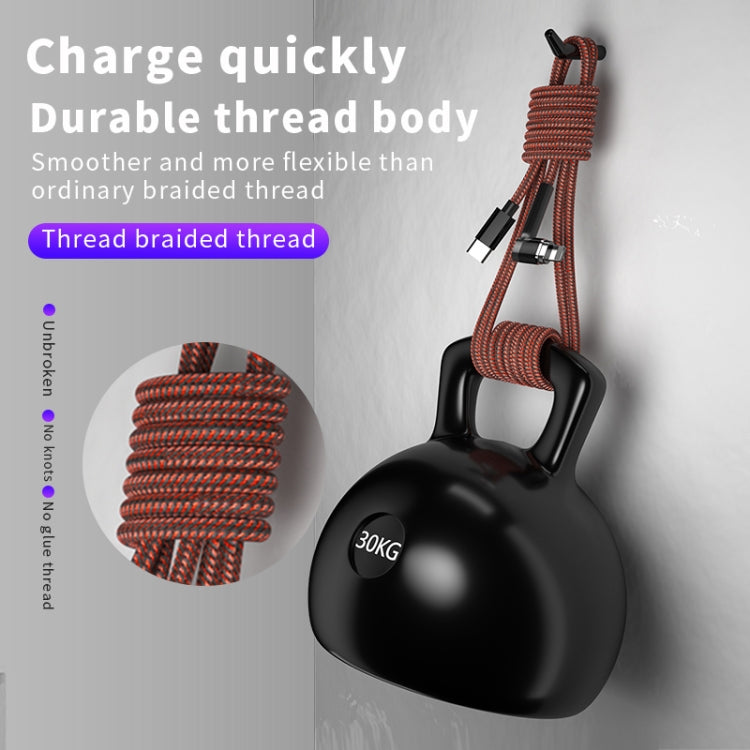 Type-C轉8 Pin PD彎頭磁吸數據線