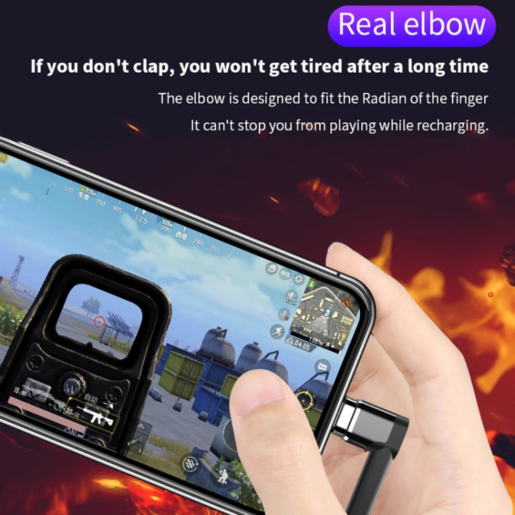 Type-C轉8 Pin PD彎頭磁吸數據線