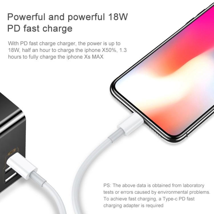 用維 CL-68 3A Type-C轉8 Pin PD快充數據線 長度：1米