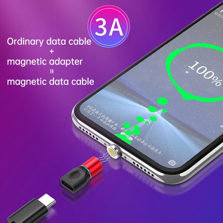 4合一 3A 8 Pin&Type-C&Micro USB 鋅合金磁吸充電頭+Type-C磁吸充電轉接頭套裝