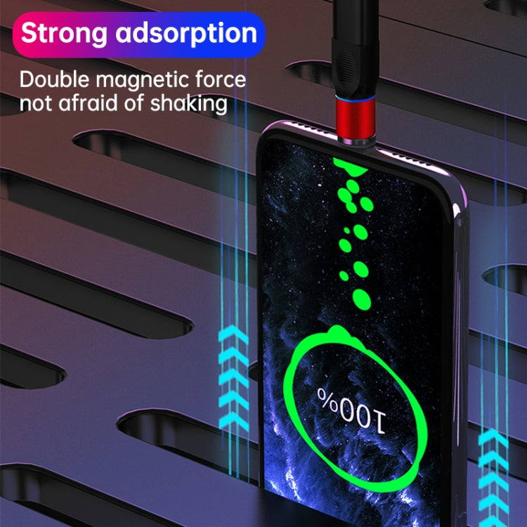 4合一 3A 8 Pin&Type-C&Micro USB 鋅合金磁吸充電頭+Type-C磁吸充電轉接頭套裝