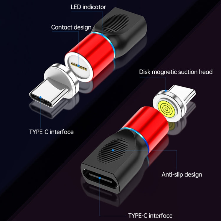 4合一 3A 8 Pin&Type-C&Micro USB 鋅合金磁吸充電頭+Type-C磁吸充電轉接頭套裝