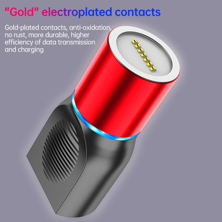 4合一 3A 8 Pin&Type-C&Micro USB 鋅合金磁吸充電頭+Type-C磁吸充電轉接頭套裝