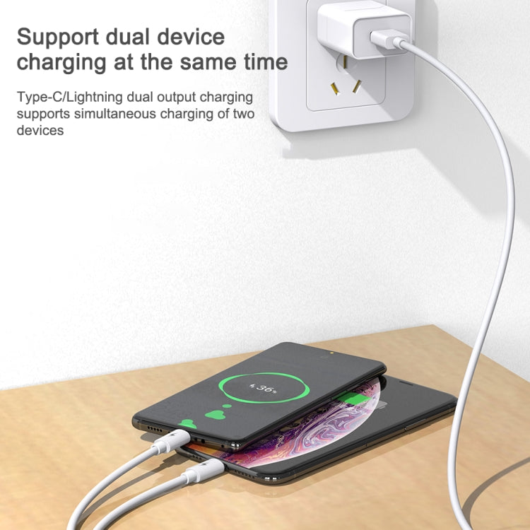 awei CL-79 二合一 1.2m USB 轉 8 Pin + Type-C 多功能充電線