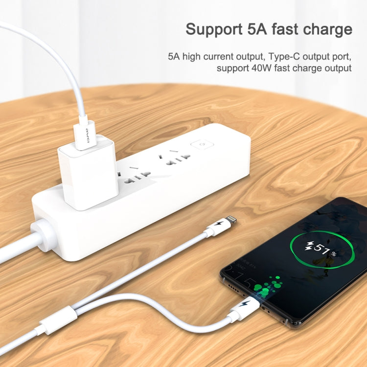 awei CL-79 二合一 1.2m USB 轉 8 Pin + Type-C 多功能充電線