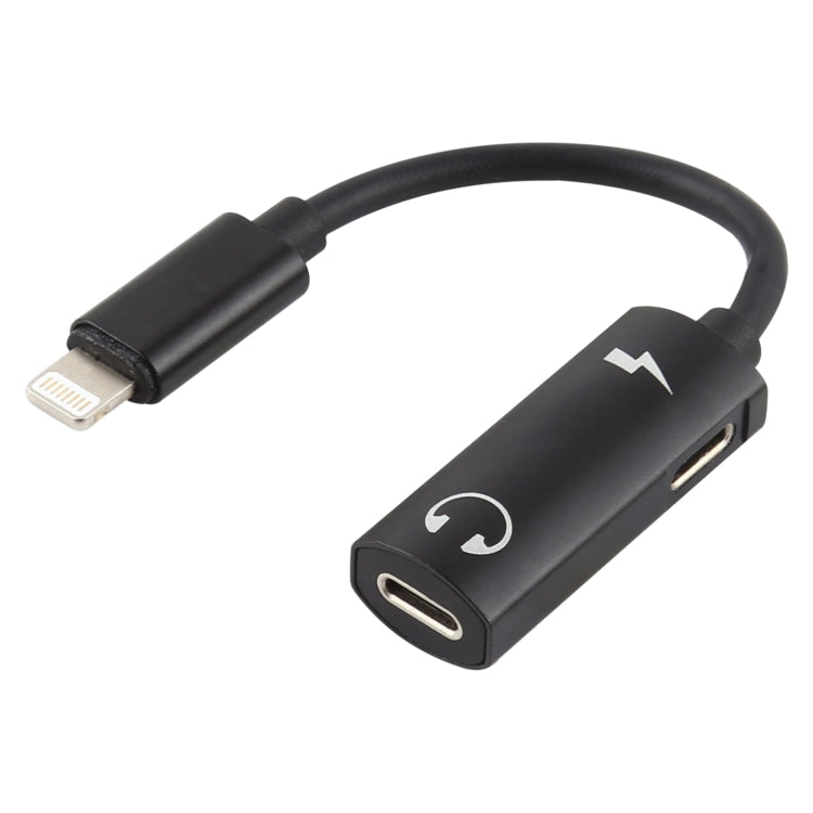 2合一 8 Pin公頭轉雙8 Pin母頭 充電聽歌音頻耳機轉接頭 兼容所有IOS系統