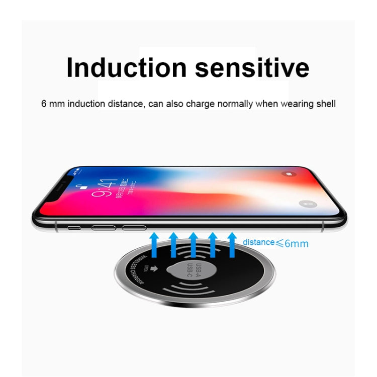 KP-ZMC 嵌入式桌面無線充 帶PD+USB接口 線長：1.2m