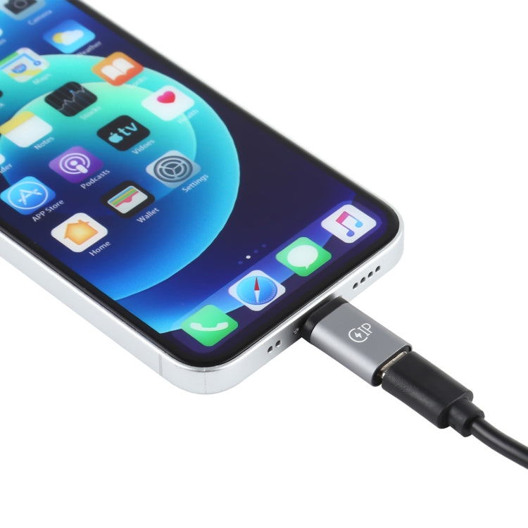 8 Pin公頭轉Type-C母頭 充電適配器，支持數據傳輸