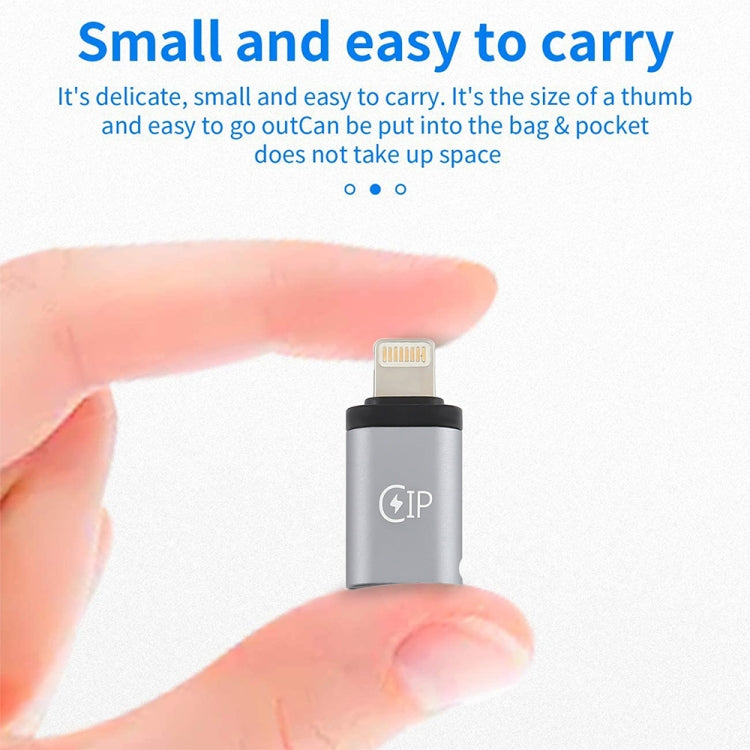 8 Pin公頭轉Type-C母頭 充電適配器，支持數據傳輸