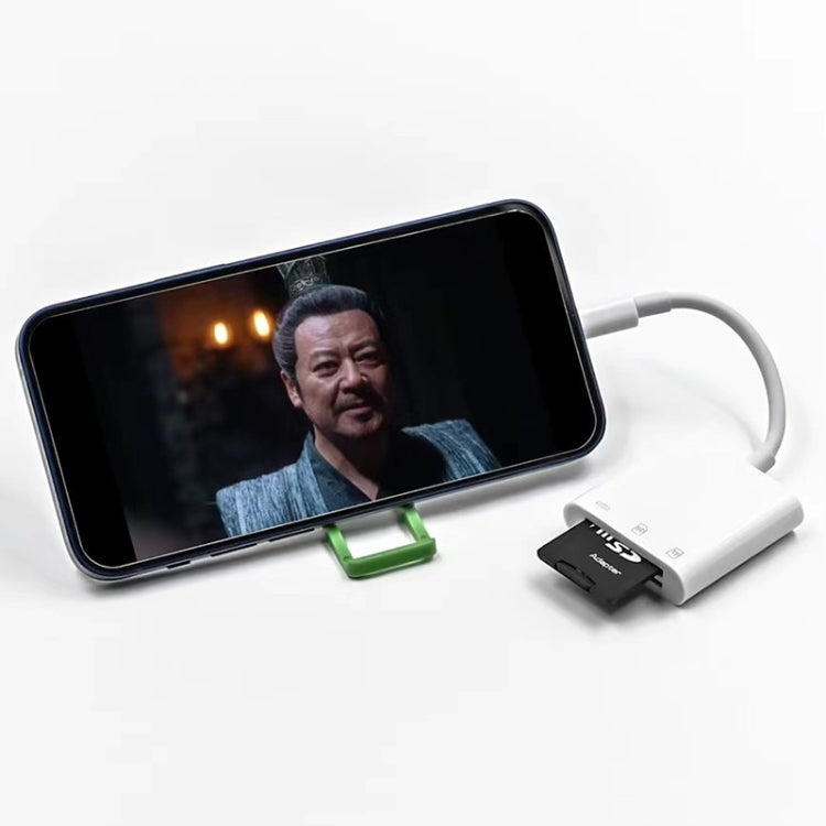 NK-101Y Pro 8 Pin 轉 8 Pin + SD + TF 三合一相機適配器