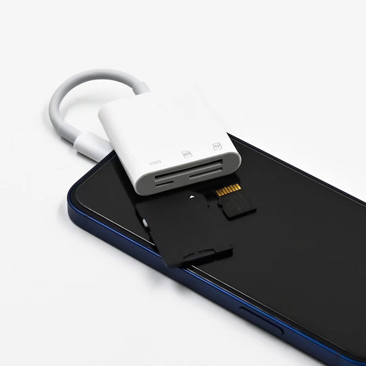 NK-101Y Pro 8 Pin 轉 8 Pin + SD + TF 三合一相機適配器