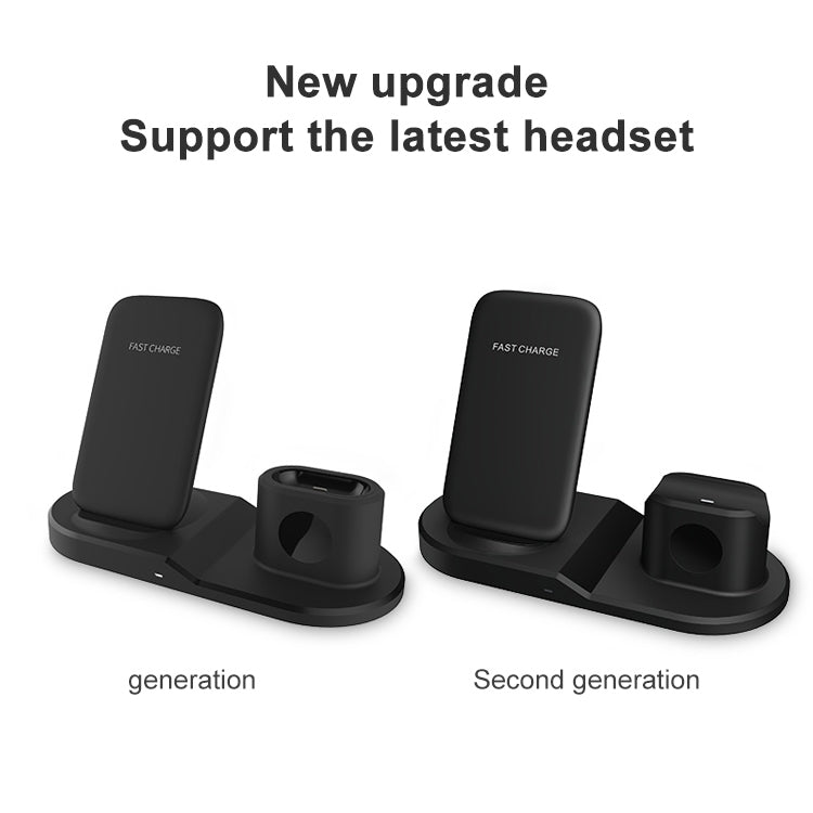 OJD-45 三合一 QI 10W 手機+手錶+8 Pin 耳機充電接口 多功能無線充電器 適用於手機&手錶&AirPods 2