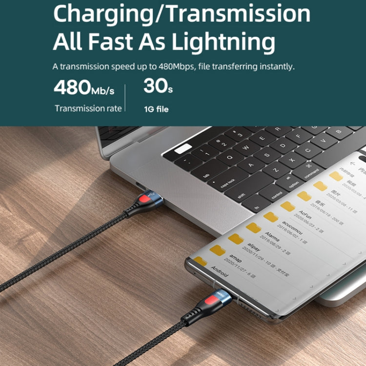 REMAX RC-188i 1m PD20W Type-C 轉8 Pin 樂速Pro鋁合金編織快充數據線