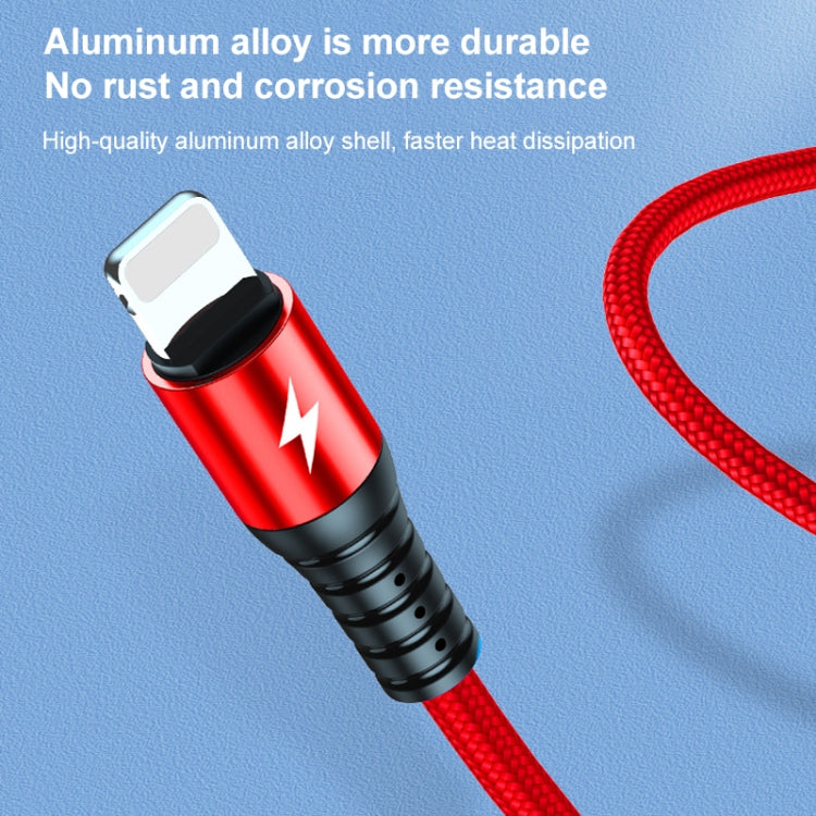 K061 1.2m 5A USB 轉 8 Pin + USB-C / Type-C + Micro USB 三合一圓形快充數據線