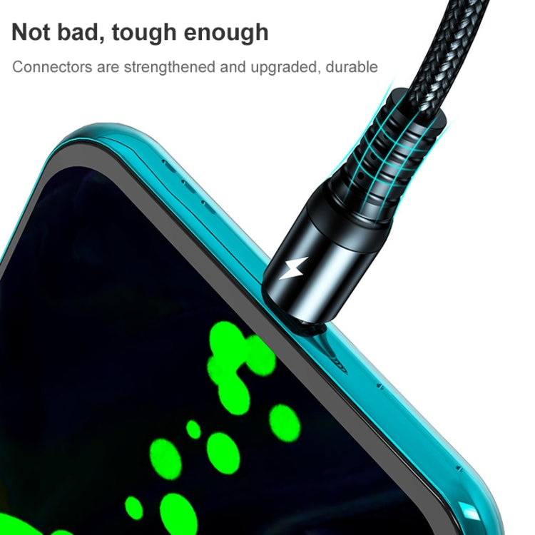 K061 1.2m 5A USB 轉 8 Pin + USB-C / Type-C + Micro USB 三合一圓形快充數據線