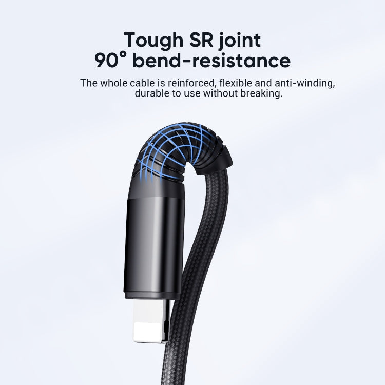 JOYROOM S-1230G4 3A USB 轉 8 Pin+Micro USB+Type-C 三合一快充數據線，線長：1.2m