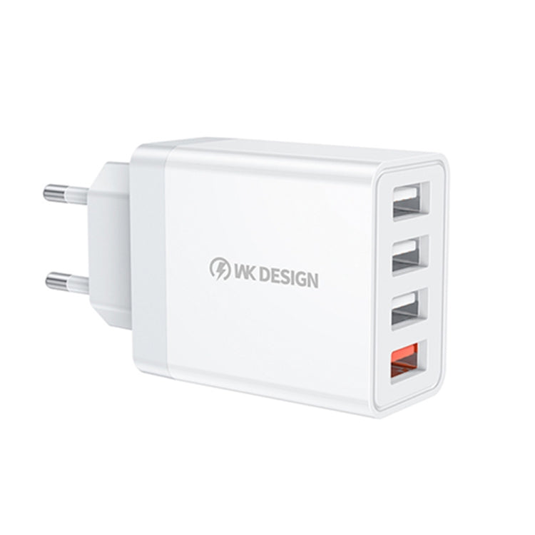 WK WP-U125 優品系列 18W QC3.0 4個USB接口 快速旅行充，歐規