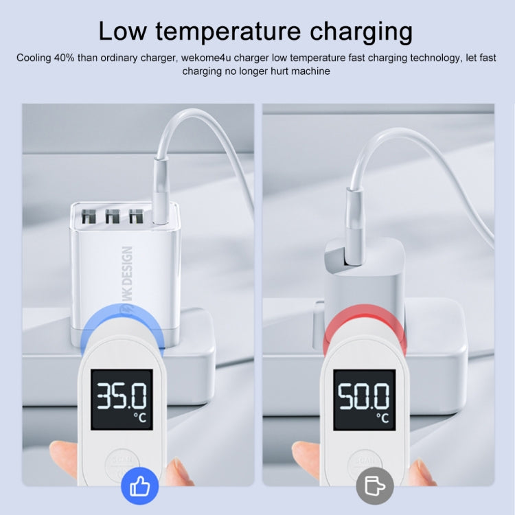 WK WP-U125 優品系列 18W QC3.0 4個USB接口 快速旅行充，歐規