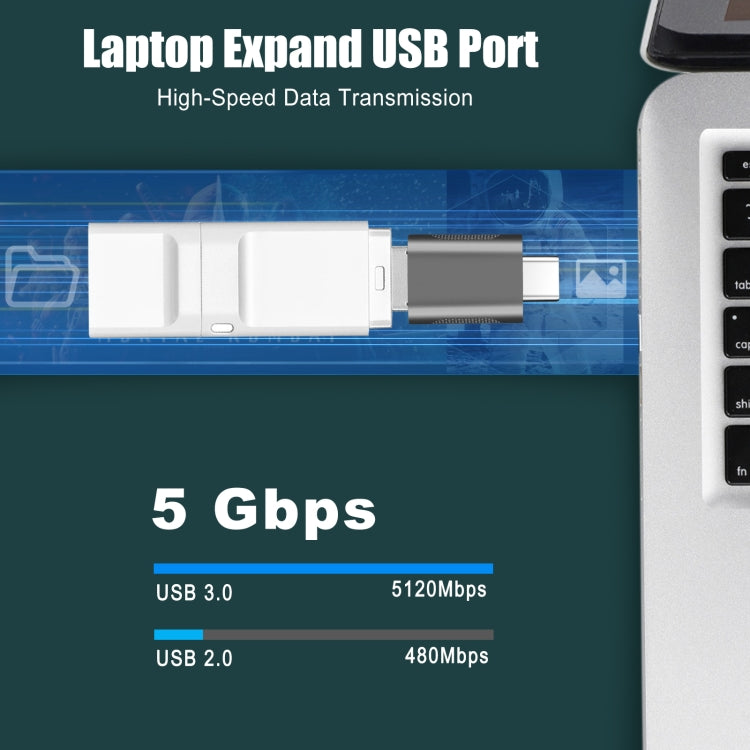 2個一賣 SBT-158 Type-C公頭轉USB 3.0母頭 鋅合金適配器