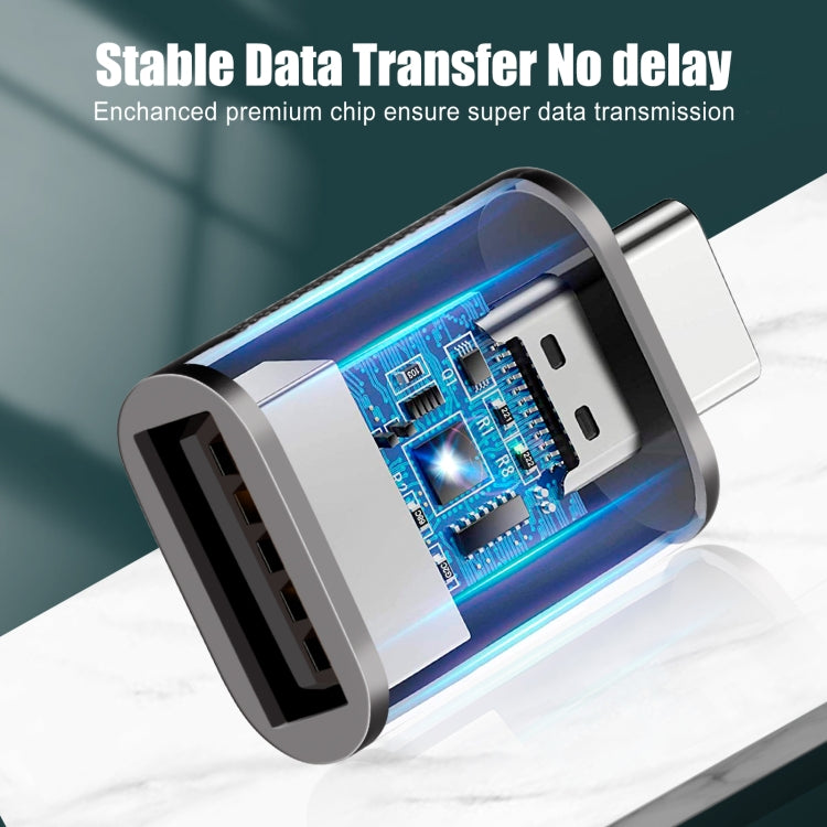 2個一賣 SBT-158 Type-C公頭轉USB 3.0母頭 鋅合金適配器