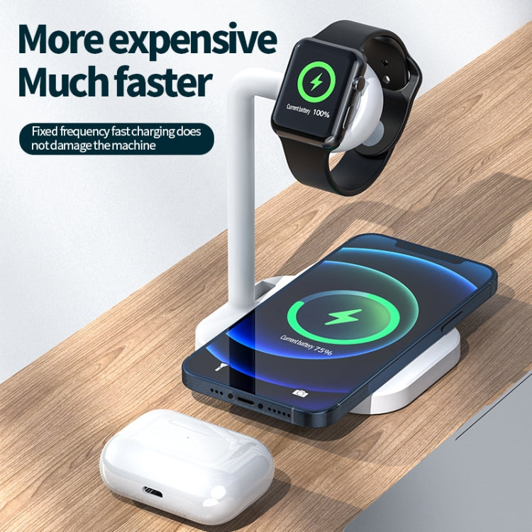 adj-984 2合一 電磁感應無線充電器 適用於手機 & 蘋果手錶 & AirPods