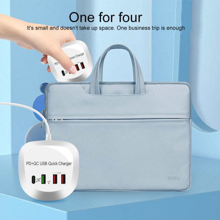 WLX-T3P 4合一 PD + QC智能快充USB充電器