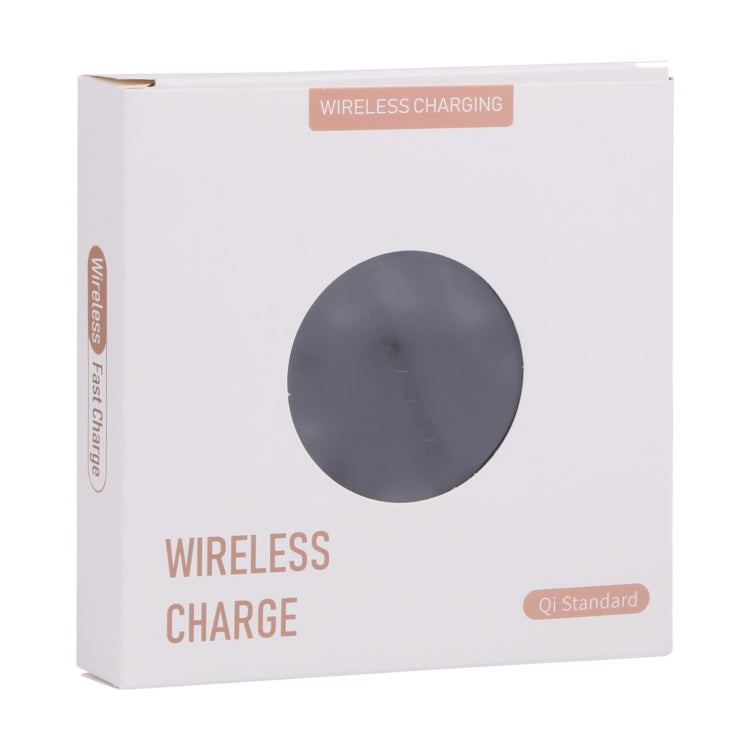 10W QI 格子圖案圓形塑料款無線充電器