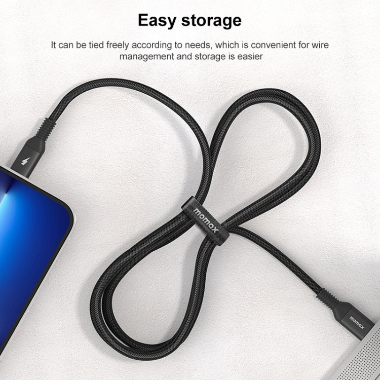MOMAX DL51D Type-C轉8 Pin 精緻PD快充編織線，長度：1.2m