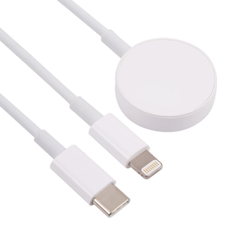 3合一 Type-C轉8 Pin+Type-C+磁吸手錶無線充 數據線，線長：1.2m