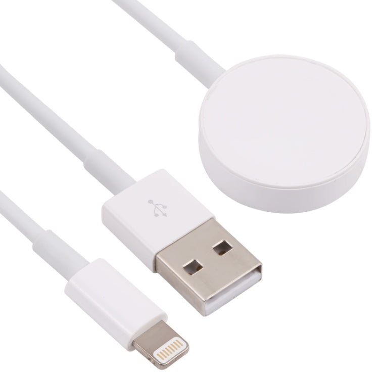 2合一 USB轉8 Pin+磁吸手錶無線充 數據線，線長：1.2m