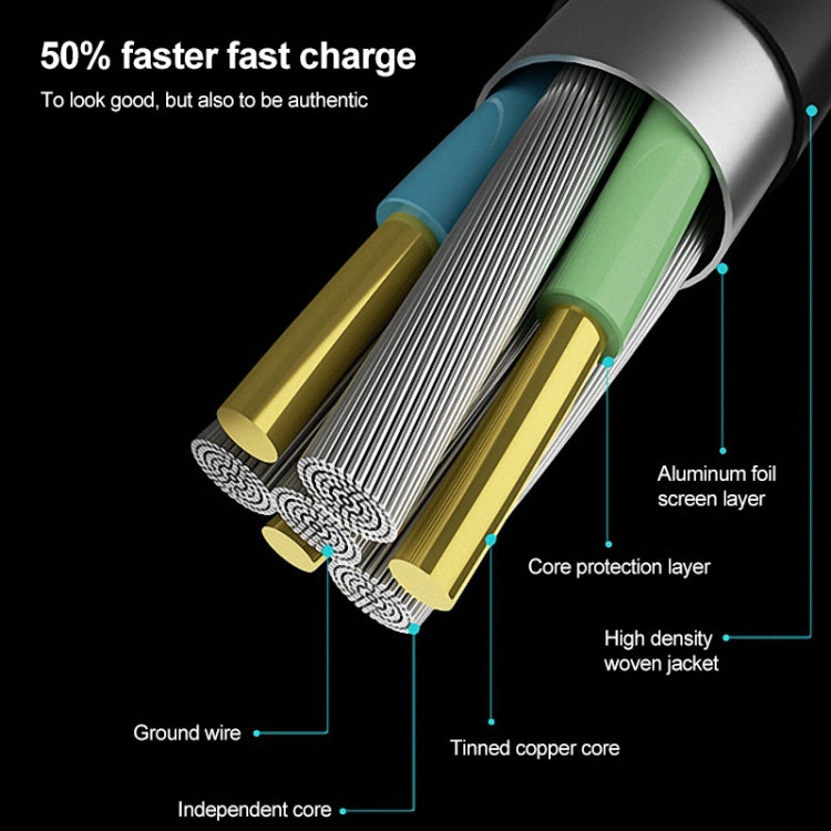 IVON CA51 2.4A USB轉8 Pin+Micro USB 二合一充電數據線，線長1m