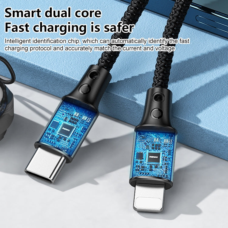 REMAX RC-140i 雷神系列 PD 20W Type-C轉8 Pin便攜式掛繩數據線，線長：1.2m