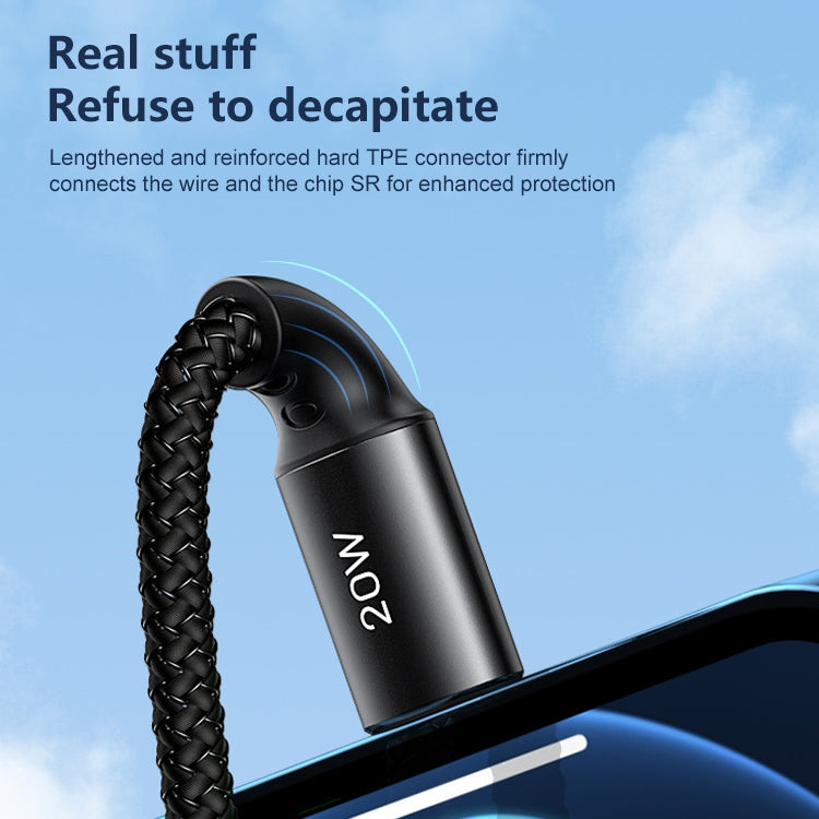 REMAX RC-140i 雷神系列 PD 20W Type-C轉8 Pin便攜式掛繩數據線，線長：1.2m